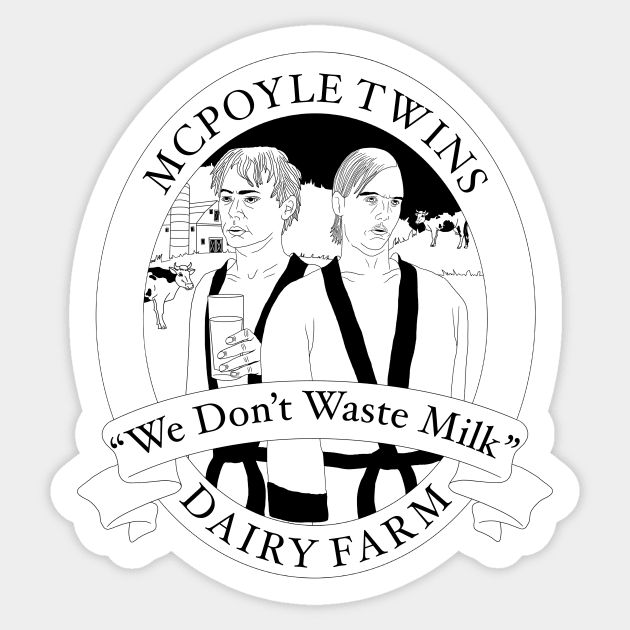 McPoyle Twins Dairy Farm Sticker by motelgemini